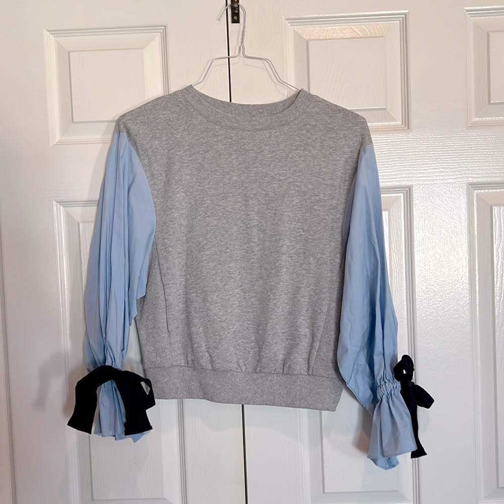 WhoWhatWear for Target Gray crewneck sweater